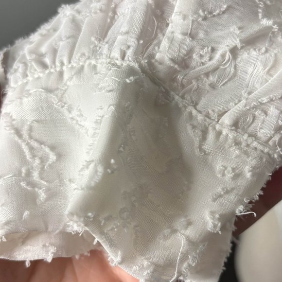 French Connection button down long sleeve devore blouse size 4 - Picture 12 of 16